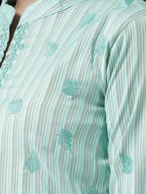 embroidered kurta palazzo set - 17413565 - Standard Image - 4