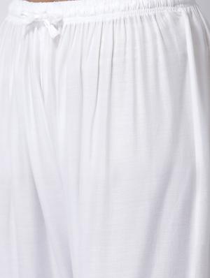 embroidered kurta palazzo set - 17413565 - Standard Image - 5