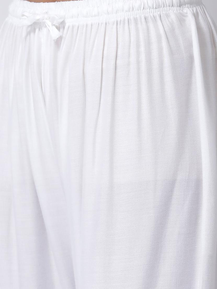 embroidered kurta palazzo set - 17413569 - Zoom Image - 5