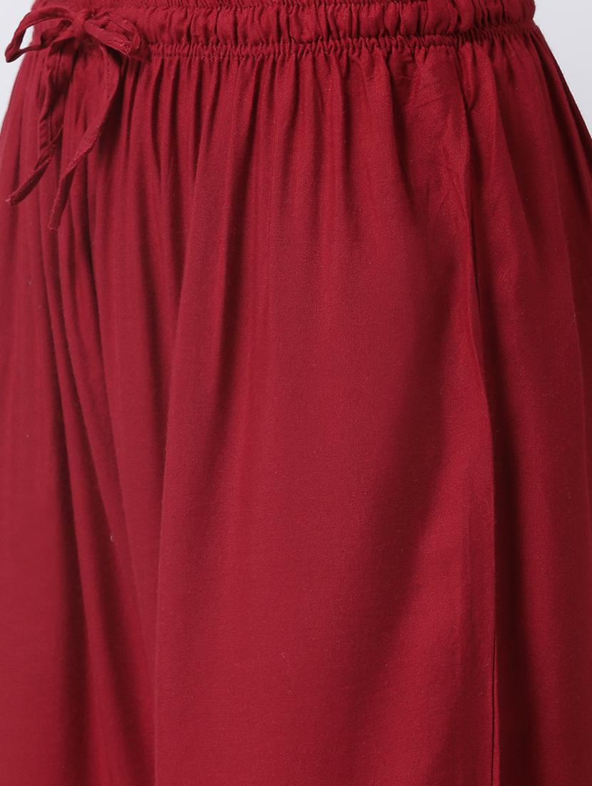 embroidered kurta palazzo set - 17413573 - Zoom Image - 5