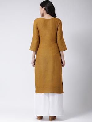embroidered kurta palazzo set - 17413577 - Standard Image - 3