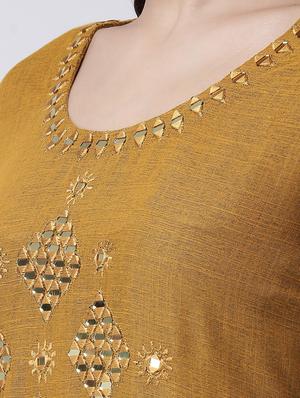 embroidered kurta palazzo set - 17413577 - Standard Image - 4