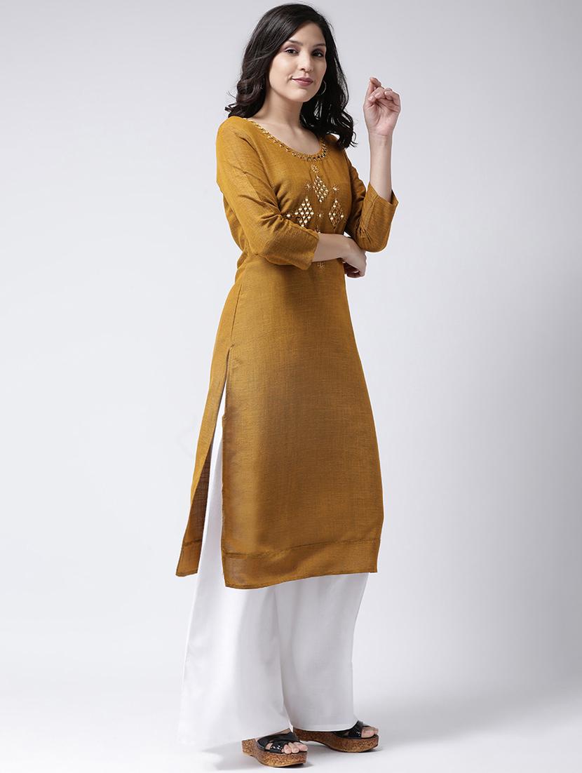 embroidered kurta palazzo set - 17413577 - Zoom Image - 2