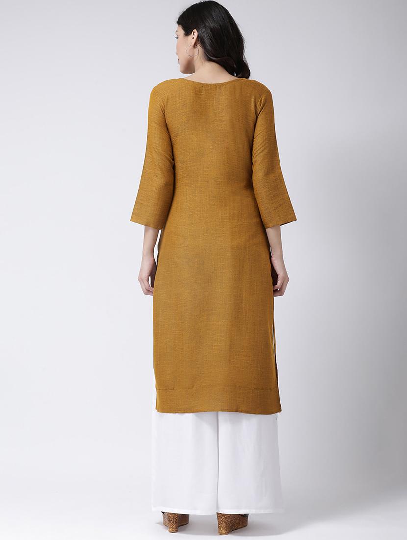 embroidered kurta palazzo set - 17413577 - Zoom Image - 3