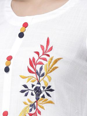 embroidered kurta palazzo set - 17413580 - Standard Image - 4