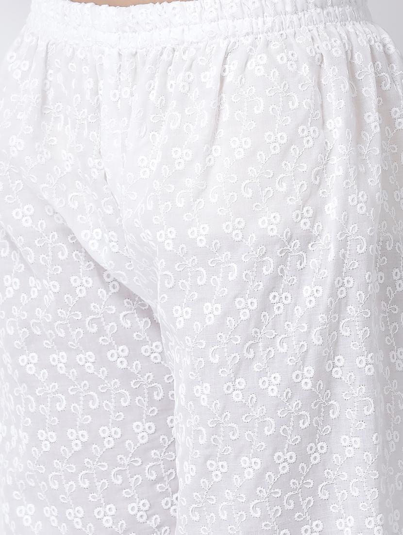 embroidered kurta palazzo set - 17413588 - Zoom Image - 5