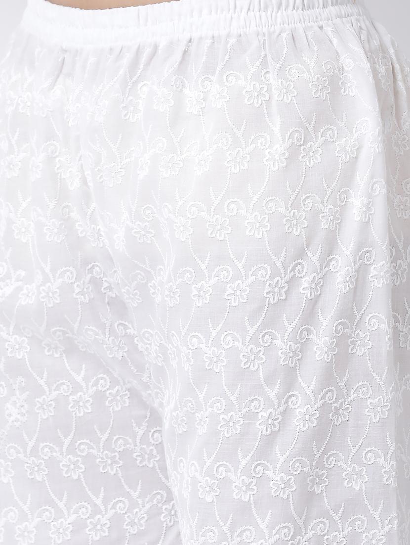 embroidered kurta palazzo set - 17413589 - Zoom Image - 5
