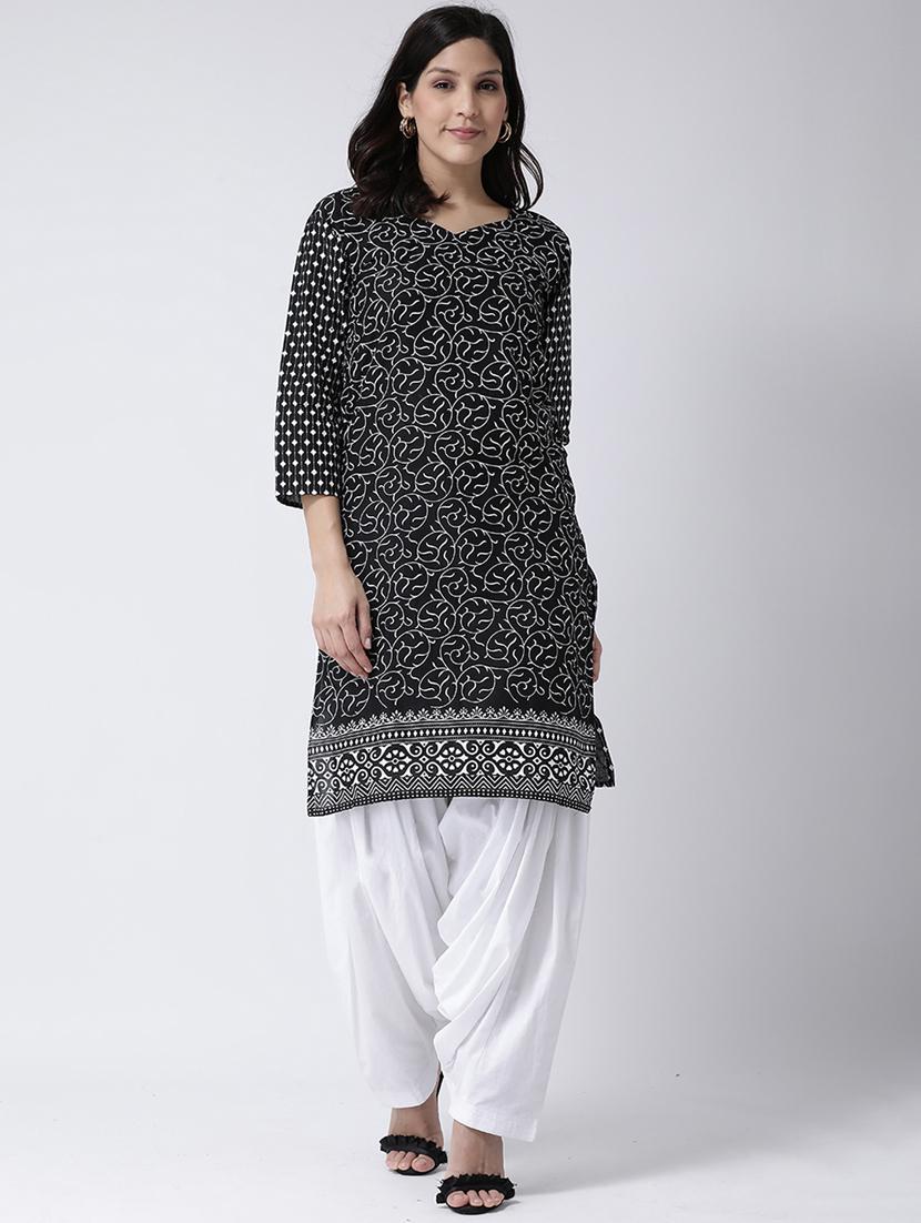 printed kurta salwar set - 17413594 - Zoom Image - 1