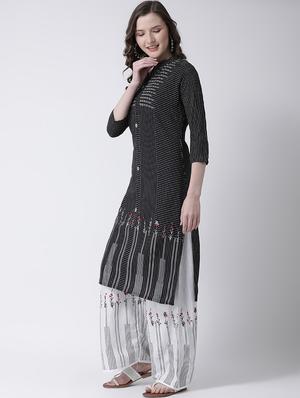 printed kurta palazzo set - 17413599 - Standard Image - 2