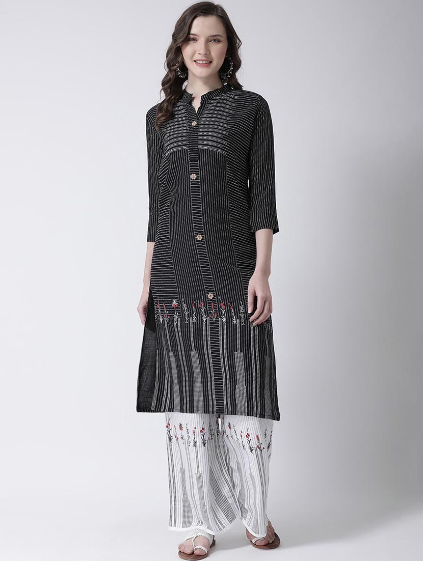 printed kurta palazzo set - 17413599 - Zoom Image - 1
