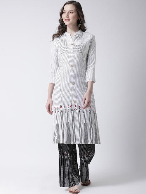 printed kurta palazzo set - 17413600 - Standard Image - 1