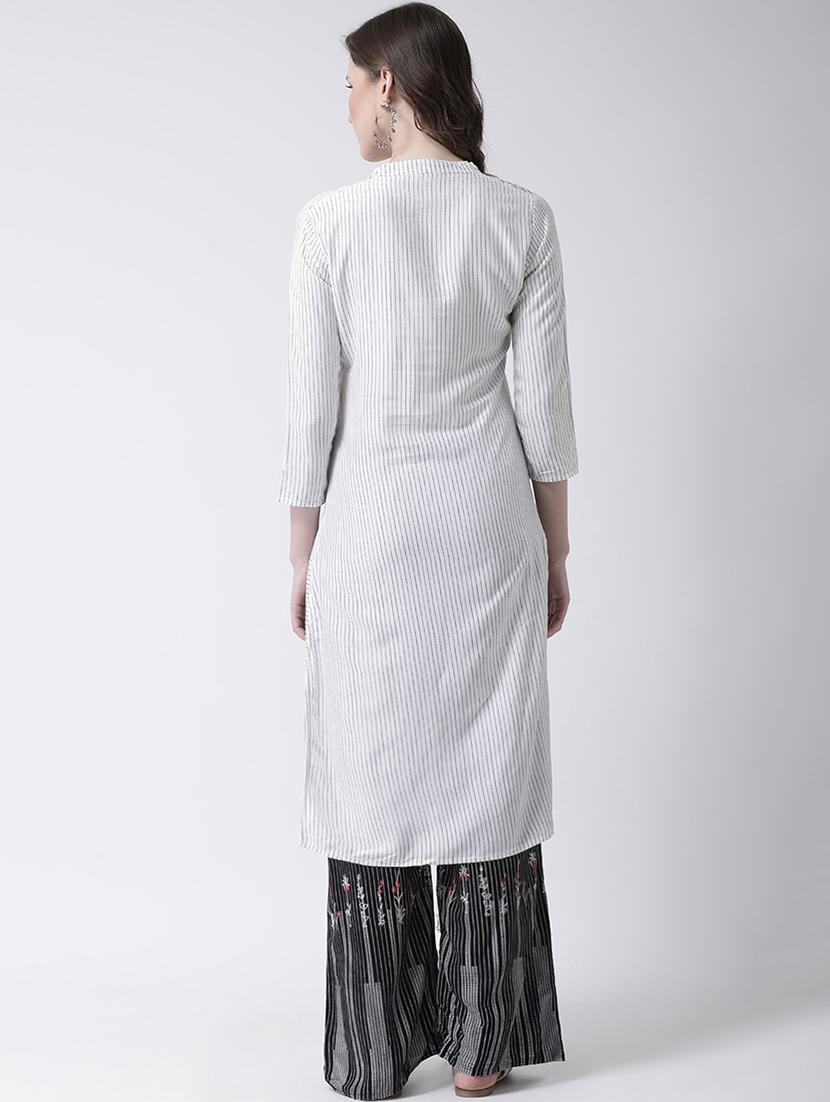 printed kurta palazzo set - 17413600 - Zoom Image - 3