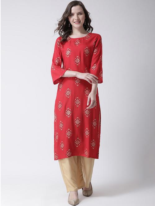 printed kurta palazzo set - 17413605 - Standard Image - 1