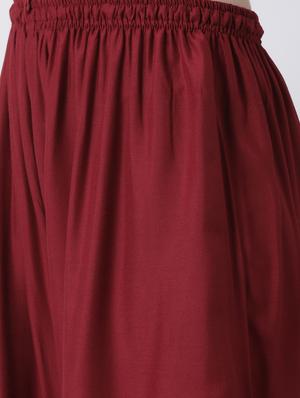 embroidered kurta palazzo set - 17413608 - Standard Image - 5