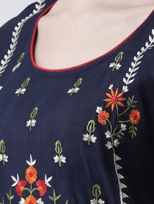 embroidered kurta palazzo set - 17413612 - Standard Image - 4