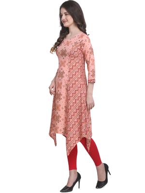 bandhani asymmetric kurta - 17413620 - Standard Image - 2