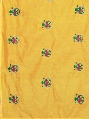 solid embroidered saree with blouse - 17413700 - Standard Image - 5