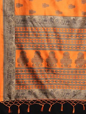 ethnic motif mysore silk saree with blouse - 17413757 - Standard Image - 4