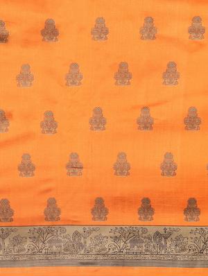 ethnic motif mysore silk saree with blouse - 17413757 - Standard Image - 5