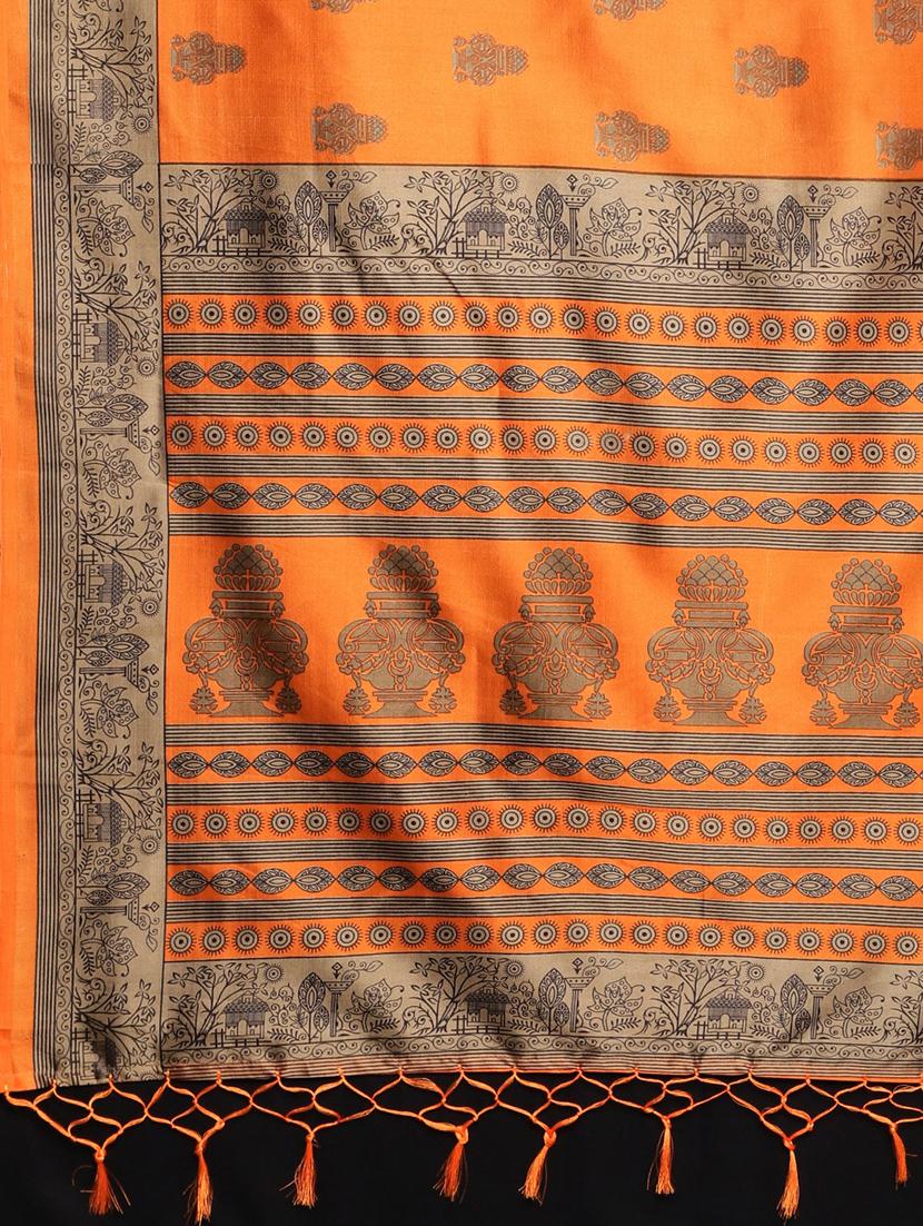 ethnic motif mysore silk saree with blouse - 17413757 - Zoom Image - 4