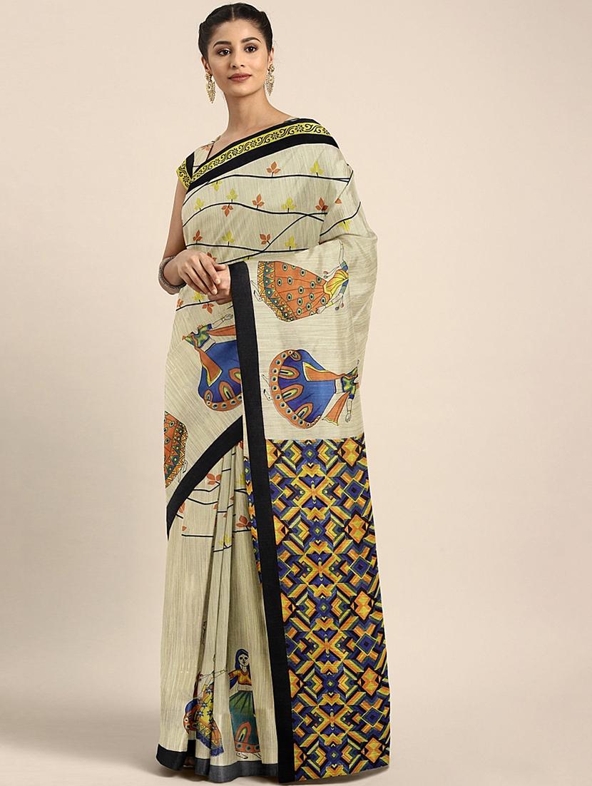 conversational mysore silk saree with blouse - 17413769 - Zoom Image - 1