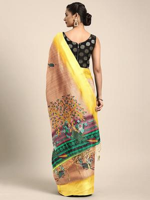 conversational mysore silk saree with blouse - 17413770 - Standard Image - 2