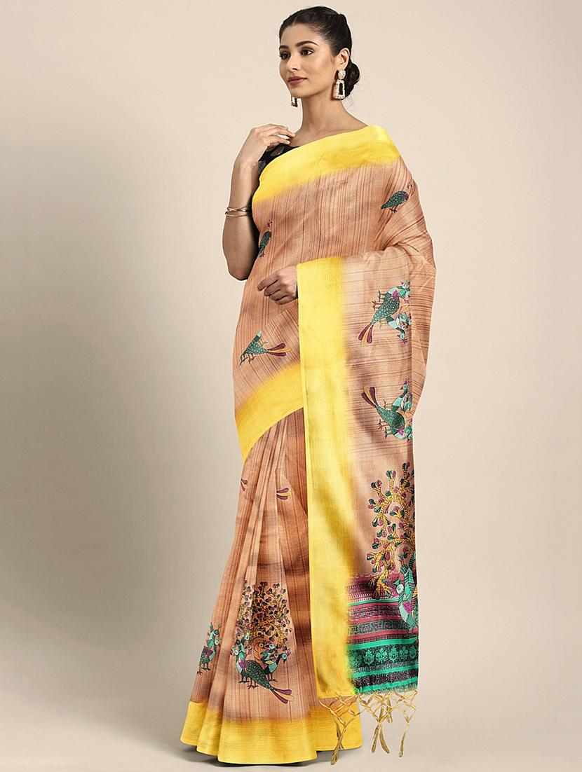 conversational mysore silk saree with blouse - 17413770 - Zoom Image - 1