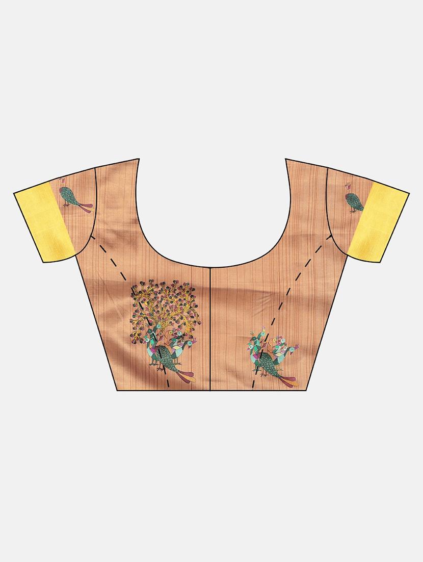 conversational mysore silk saree with blouse - 17413770 - Zoom Image - 3