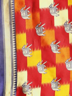 conversational mysore silk saree with blouse - 17413771 - Standard Image - 6