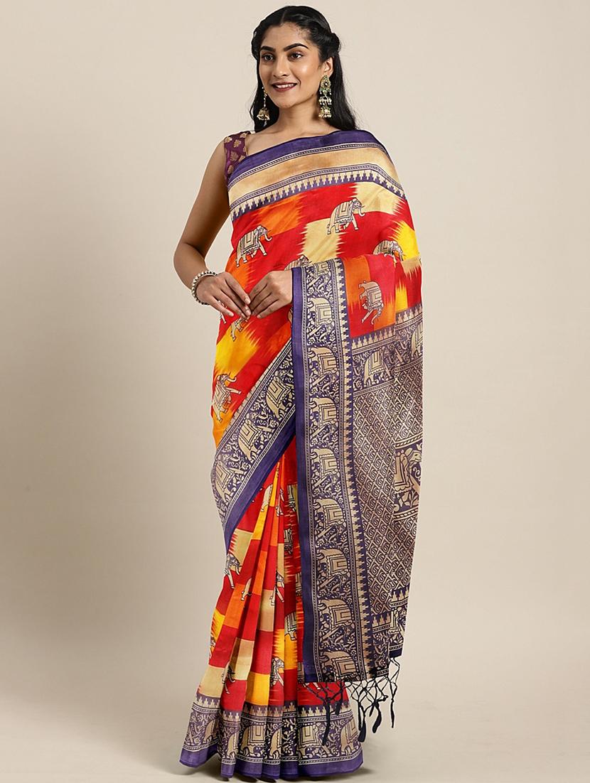 conversational mysore silk saree with blouse - 17413771 - Zoom Image - 1