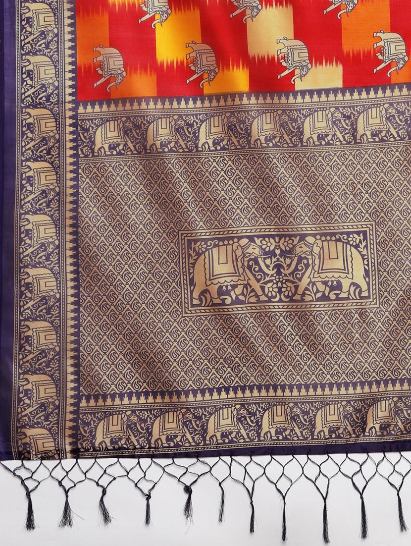 conversational mysore silk saree with blouse - 17413771 - Zoom Image - 5