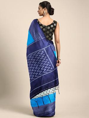 chevron mysore silk saree with blouse - 17413777 - Standard Image - 2