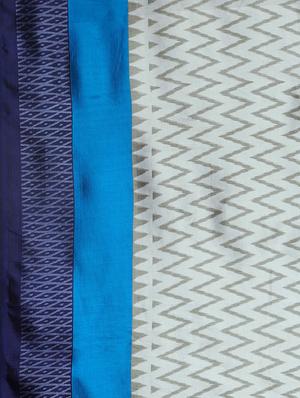 chevron mysore silk saree with blouse - 17413777 - Standard Image - 4