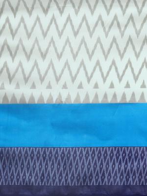chevron mysore silk saree with blouse - 17413777 - Standard Image - 6