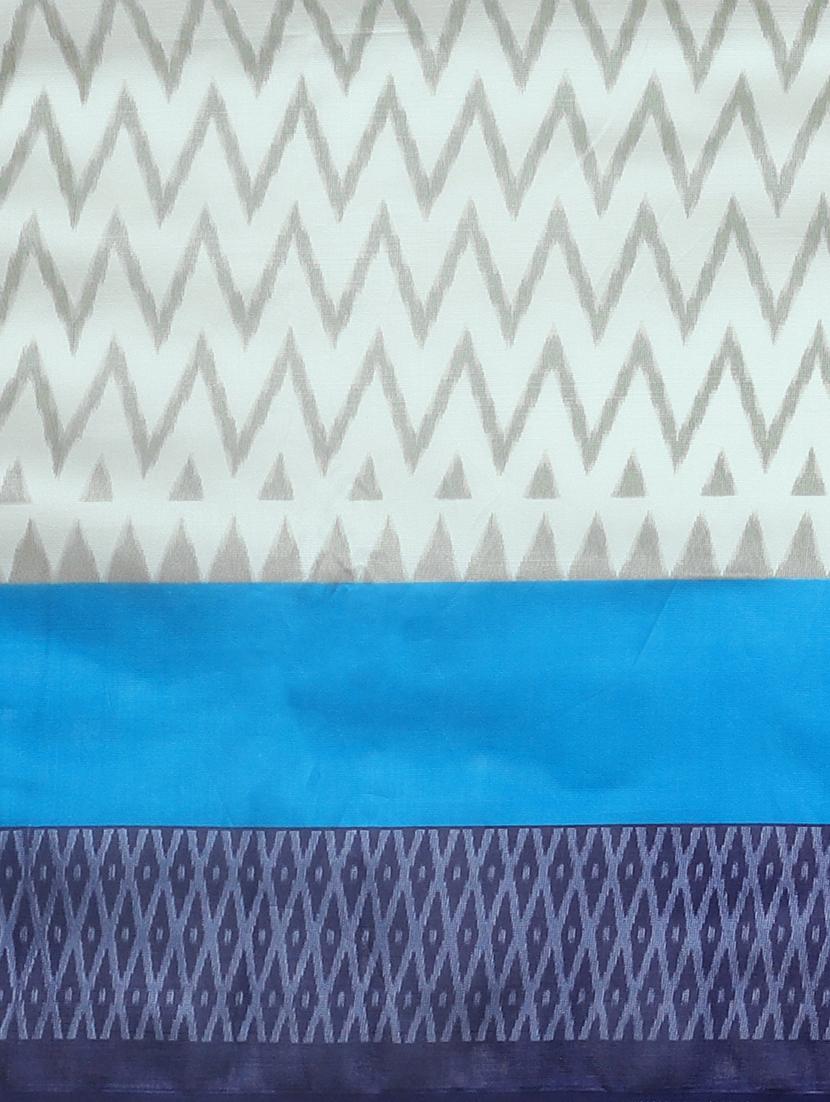 chevron mysore silk saree with blouse - 17413777 - Zoom Image - 6