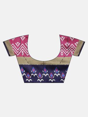 ikat mysore silk saree with blouse - 17413781 - Standard Image - 3