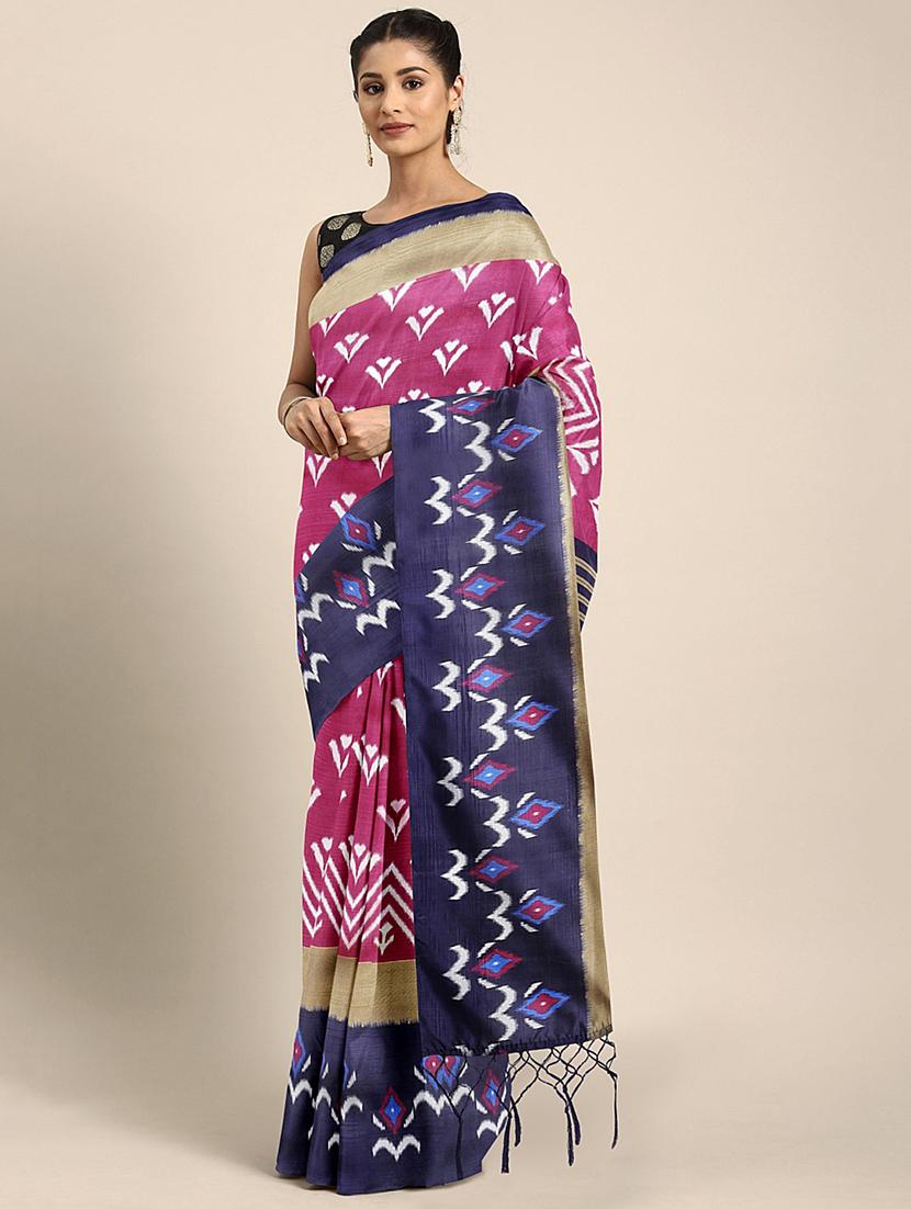 ikat mysore silk saree with blouse - 17413781 - Zoom Image - 1