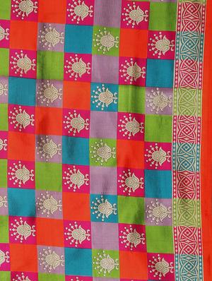 checkered mysore silk saree with blouse - 17413783 - Standard Image - 6