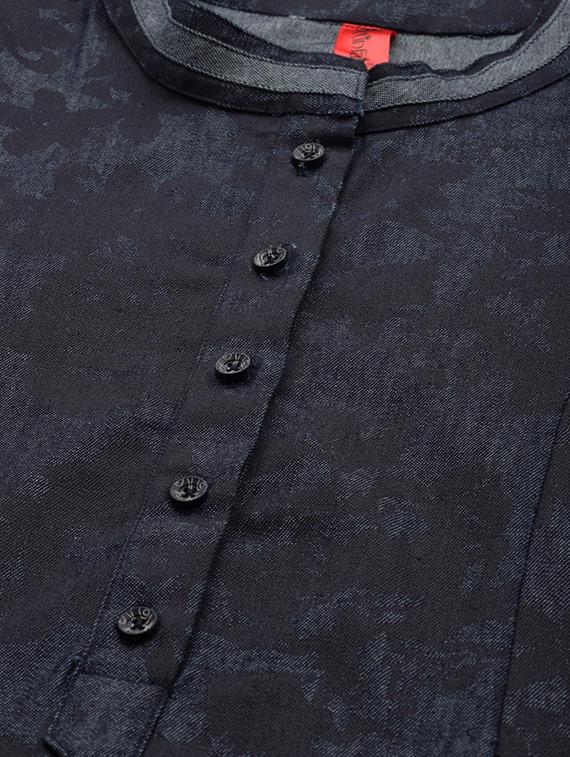 pocket detail denim sheath dress - 17413916 - Zoom Image - 5