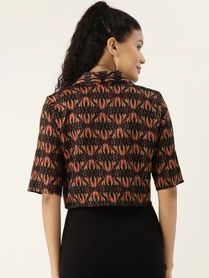 shirt collar crop top - 17413923 - Standard Image - 3