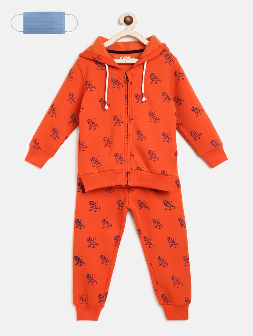orange fleece track wear - 17413931 - Zoom Image - 1