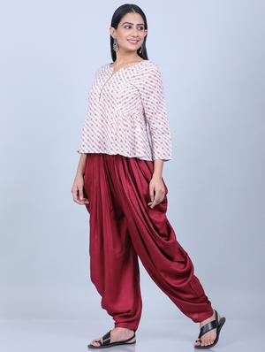 printed top pants set - 17413940 - Standard Image - 2