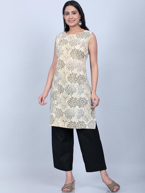 printed kurta palazzo set - 17413946 - Standard Image - 1