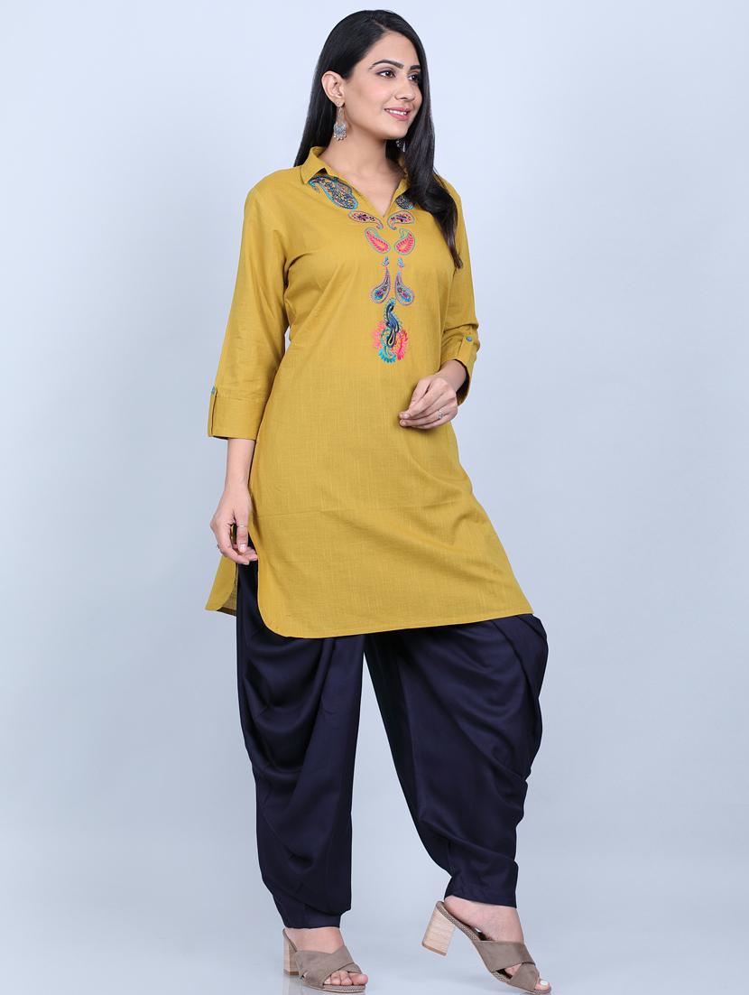 embroidered kurta salwar set - 17413948 - Zoom Image - 2