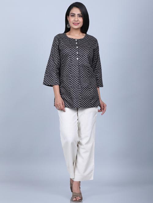 printed top pants set - 17413950 - Standard Image - 1