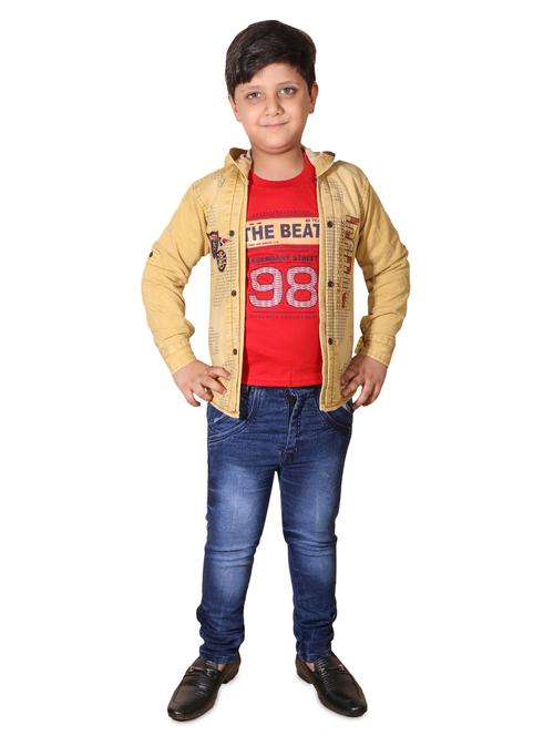 printed shirt & jacket with pant - 17413971 - Very Small Image - 1