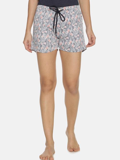 drawstring waist printed short - 17414283 - Standard Image - 1