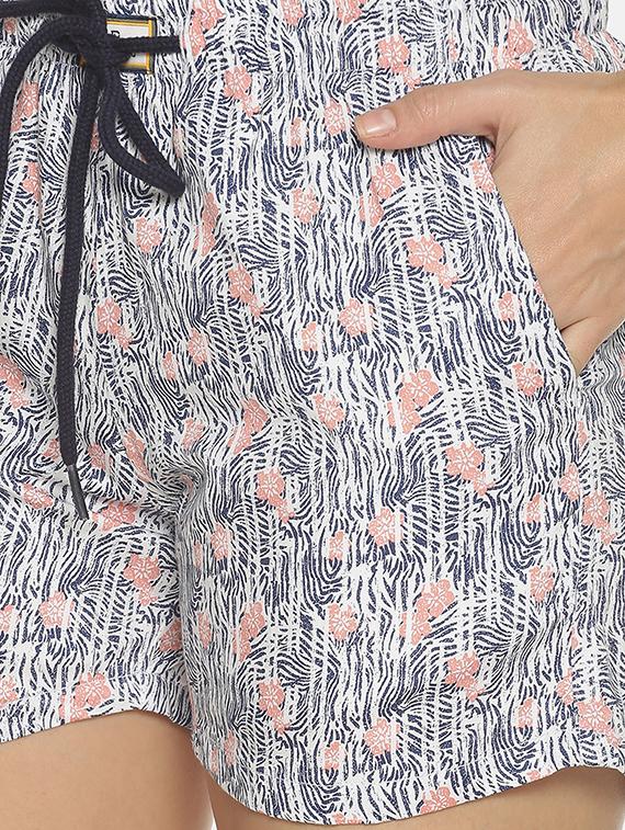 drawstring waist printed short - 17414283 - Zoom Image - 5