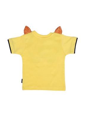 yellow cotton blend shorts set - 17414304 - Standard Image - 4