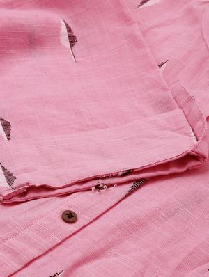 dobby work a-line kurta - 17414360 - Standard Image - 6